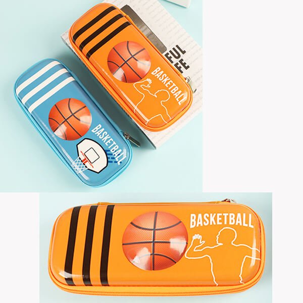 バスケットボールのボニータペンケース（オレンジ）【画像3】