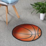 インテリアグッズ(ボール雑貨) バスケットボール型マット　点々があるリアルタイプ