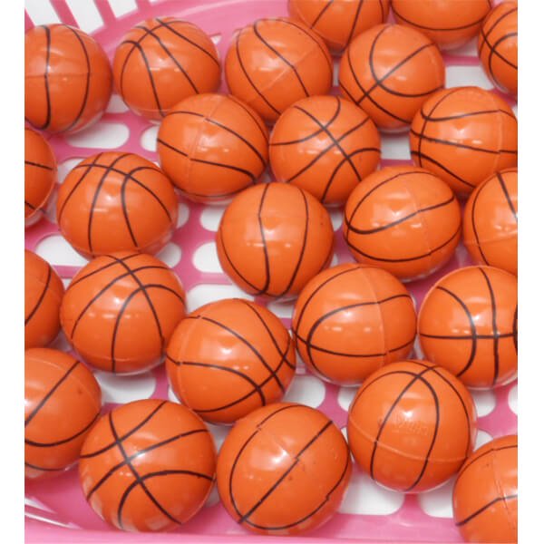 バスケットボール型スーパーボール　３２ミリ濃いオレンジ１個【画像2】