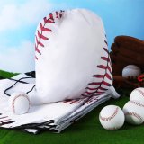 野球のボールグッズ・雑貨  リアル野球ボール柄巾着袋