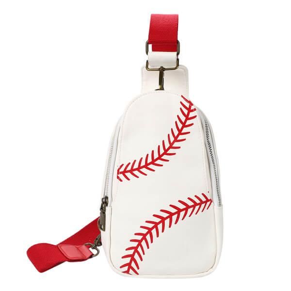 野球ボール柄 便利で使い勝手の良いボディバッグ| ボールグッズ