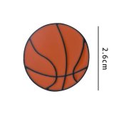 バスケットボールグッズ・雑貨  バスケットボールのピンバッチ(シンプル)