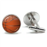 バスケットボールグッズ・雑貨  クリスタルカフスペアボタン バスケットボール