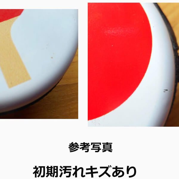 (初期汚れありで大幅割引・処分価格)  フック付マルチミニ缶ケース(小物入れ) オリジナル卓球柄【画像3】