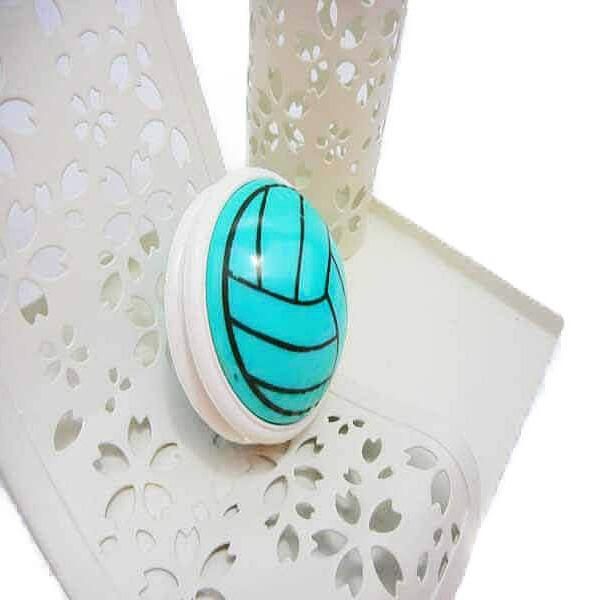 バレーボール柄 ミニヨーヨー（水色） | ボールグッズ通販サイト の