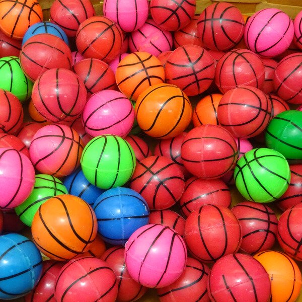 バスケットボール型 カラフルスーパーボール | ボールグッズ通販サイト の「グラシアス」が販売中！