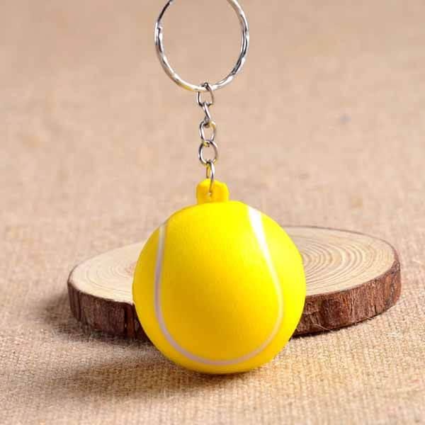 セットがお得 やわらかいテニスボールキーホルダー 大 単価74円