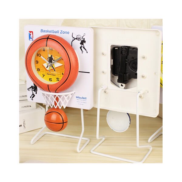 バスケのゴール付き フライングクロック（時計） | ボールグッズ通販