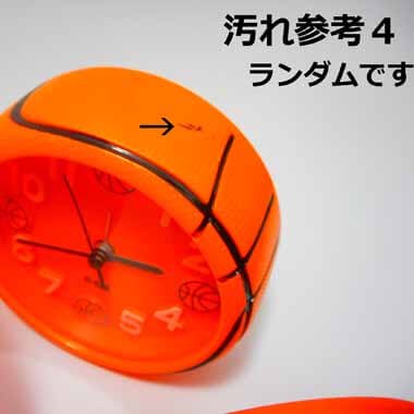  バスケットボール型　コンパクト目覚まし時計【画像10】