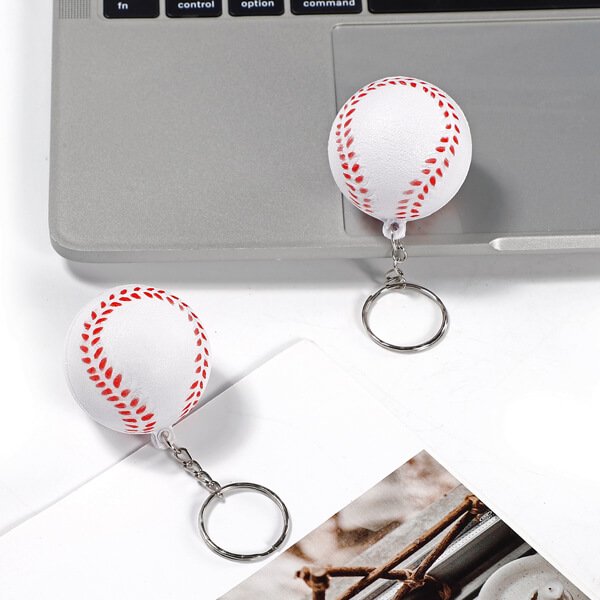 セットがお得！ やわらかキーホルダー 野球ボール（大） 単価７６円～ ボールグッズ通販サイト の「グラシアス」が販売中！