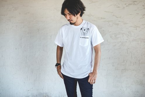 a conductor pocket Tee