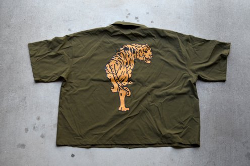 tiger half sleeve big China Shirt