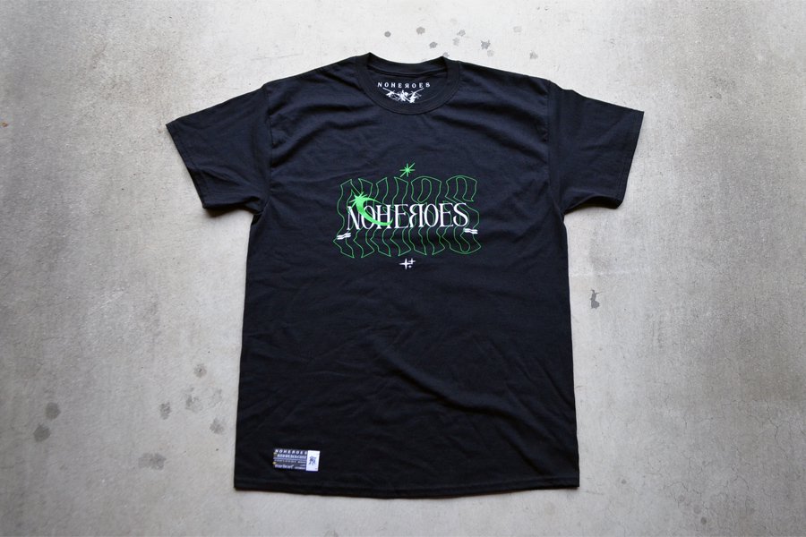 NHRS`23 short sleeve : Black - NOHEROES link:music:art:apparel†you