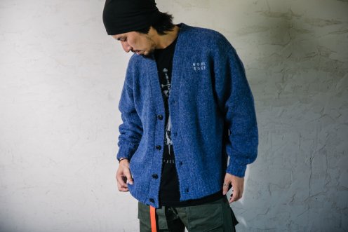 NH name  wide knit Cardigan