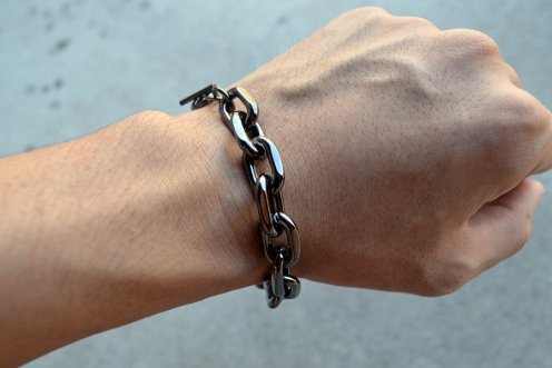 Oval chain bracelet