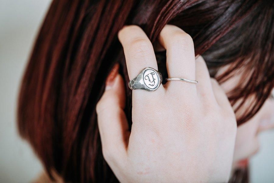 NOHEROES x YUJI signet ring - NOHEROES link:music:art:apparel†you