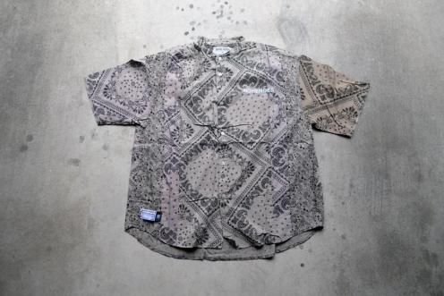paisley pattern patchwork Short Sleeve Shirts