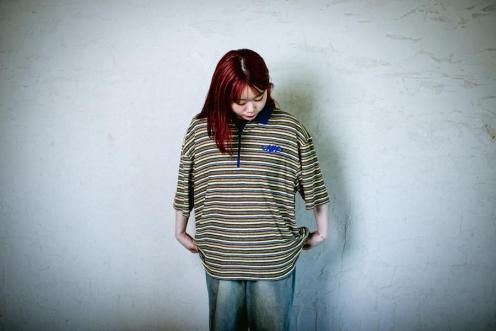 NH border half zip polo shirts