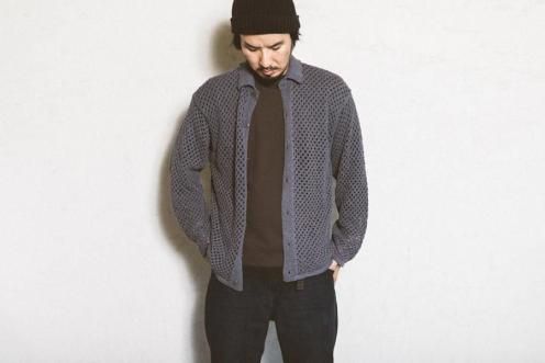 mesh Collared cardigan
