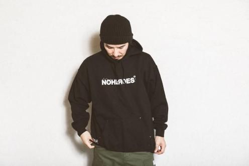  Basic bird line hoodie