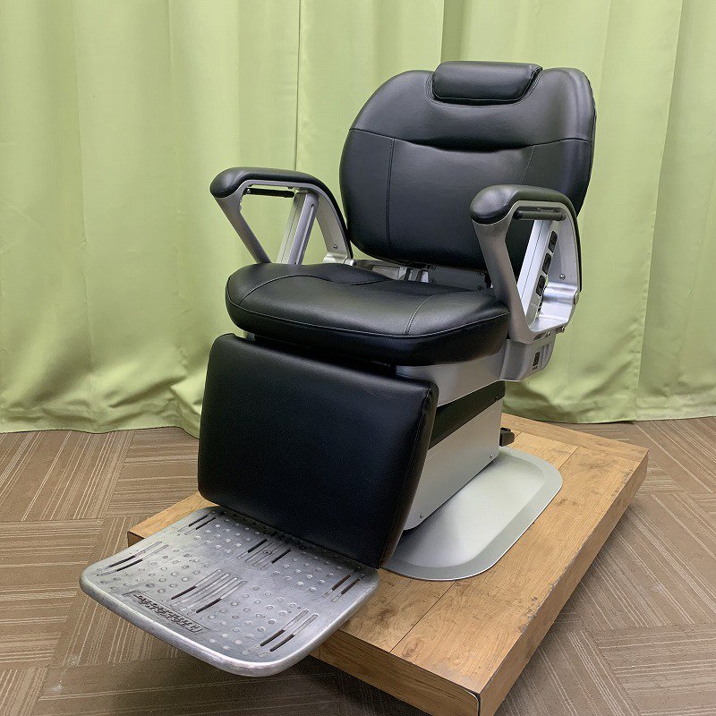 中古】タカラベルモント 理容椅子『BB-SPR』 新品レザー張替済 - 美容 