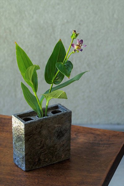 新作・横山直樹の備前花入れ お祝いや季節のしつらえに