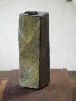 横山直樹の備前耳付き花入れ | モダンなフォルム - 備前焼の