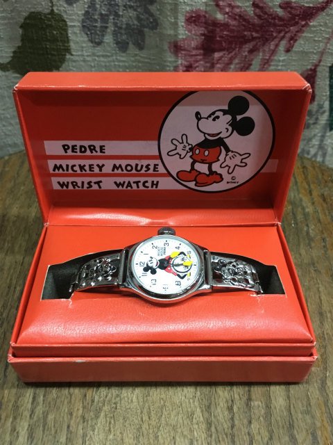 PEDRE MICKEY MOUSE Wrist Watch Limited Model(1933'S Ingersoll Replica)  Overhauled - USED VINTAGE CLOTHING GASOLINE WEB SHOPPING