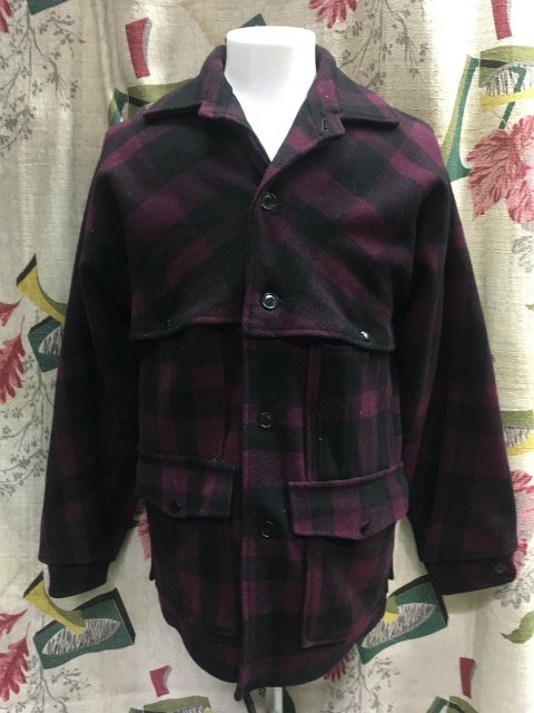 BLACK BEAR Double Mackinaw Wool Jacket Size about 40-42 - USED