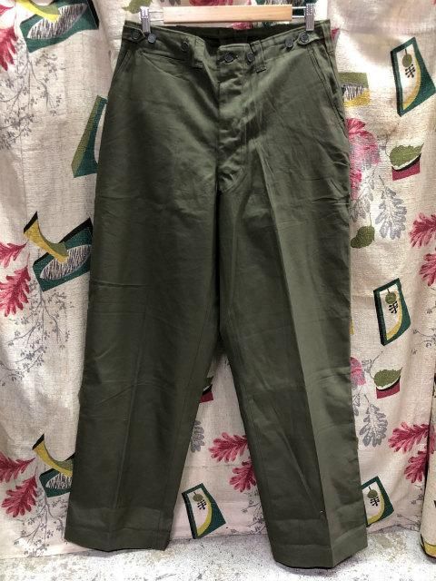 US ARMY M-43 Field Pants with 13 Star Button Size 34×34 about 34×34.5 -  USED VINTAGE CLOTHING GASOLINE WEB SHOPPING