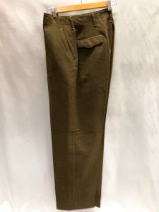 US ARMY M-45 Wool Trousers with Suspenders Button Size 33×33 about