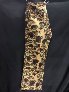 RATTLERS BRAND Duck Hunter Camo Baker Pants Type Size about 34×31 - USED  VINTAGE CLOTHING GASOLINE WEB SHOPPING