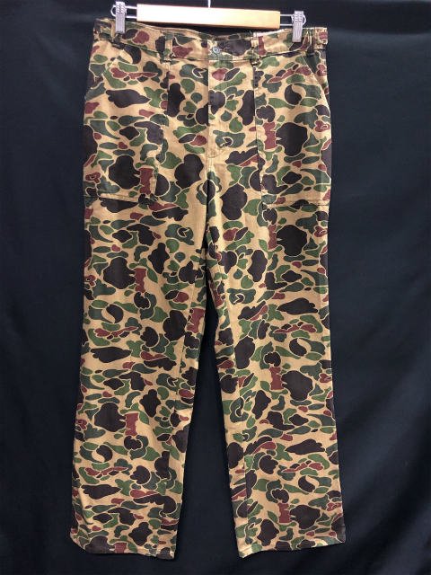 RATTLERS BRAND Duck Hunter Camo Baker Pants Type Size about 34×31