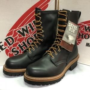 RED WING 2218 Steel Toe PT99 Logger Boots Size 8D - USED VINTAGE