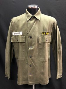 US ARMY M-43 HBT Jacket with Patch Size 38R - USED VINTAGE