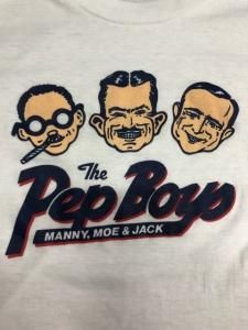 Pep Boys Tee Shirt Size L about M - USED VINTAGE CLOTHING