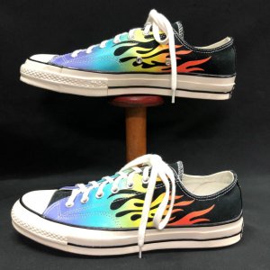 CONVERSE CT70 Flames Pattern Low Cut Canvas Shoes Size 10 about