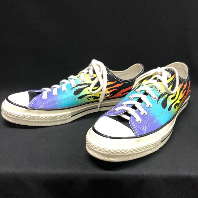 CONVERSE CT70 Flames Pattern Low Cut Canvas Shoes Size 10 1