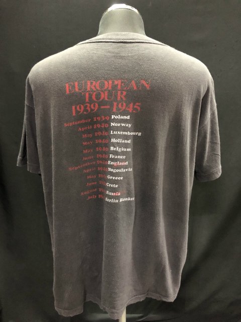 Adolf Hitler EUROPEAN Tour Tee Shirt Size about XXL - USED VINTAGE CLOTHING  GASOLINE WEB SHOPPING