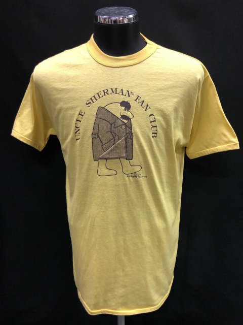 UNCLE SHERMAN FAN CLUB Binder Neck Tee Shirt Size XL - USED 