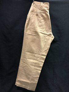 US ARMY M-51 Chino Pants with Button Fly Size about 33×30 - USED