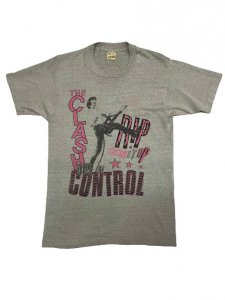 超レア THE CLASH 80s Tシャツ OUT OF CONTROLTシャツ/カットソー(半袖/袖なし)
