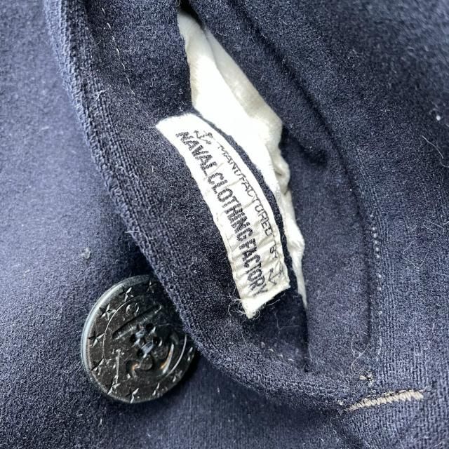 US NAVY 4 Pocket Wool P Coat with 13 Star Button Size 34
