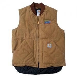 TALL ペンキ CARHATT カーハート ダックベスト L ブラウン TALL ペンキ CARHATT カーハート ダックベスト L ブラウン