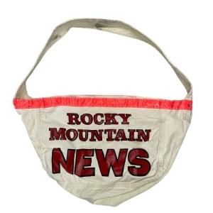 ROCKY MOUNTAIN NEWS Newspaper Bag - USED VINTAGE CLOTHING