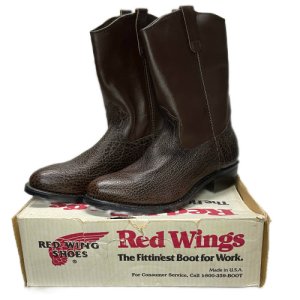 Red Wing 1159 Pecos Boots BR Size 12D - USED VINTAGE CLOTHING GASOLINE WEB  SHOPPING
