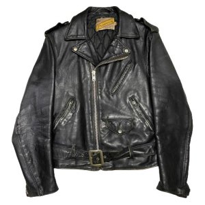 schott 618 Steerhide Motorcycle Leather Jacket Size 36 about 34 