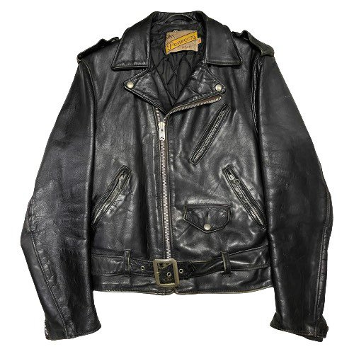 schott 618 Steerhide Motorcycle Leather Jacket Size 36 about 34 ...