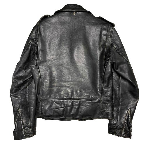 schott 618 Steerhide Motorcycle Leather Jacket Size 36 about 34 