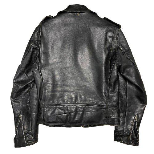 schott 618 Steerhide Motorcycle Leather Jacket Size 36 about 34